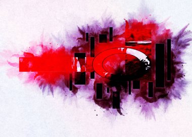 soyut renk tasarımı sanat illüstrasyonu