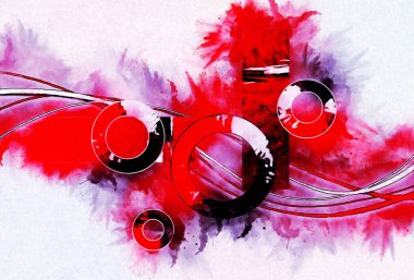 soyut renk tasarımı sanat illüstrasyonu