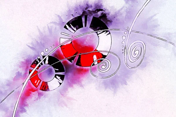 soyut renk tasarımı sanat illüstrasyonu