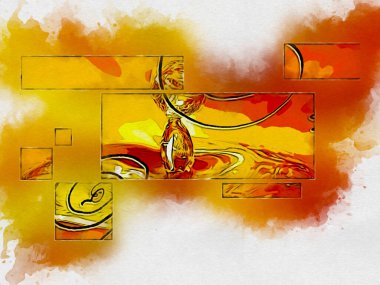 soyut renk tasarımı sanat illüstrasyonu