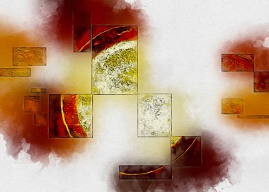 soyut renk tasarımı sanat illüstrasyonu