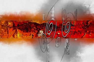 soyut renk tasarımı sanat illüstrasyonu