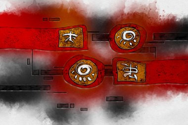 soyut renk tasarımı sanat illüstrasyonu