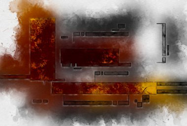 soyut renk tasarımı sanat illüstrasyonu