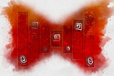 soyut renk tasarımı sanat illüstrasyonu