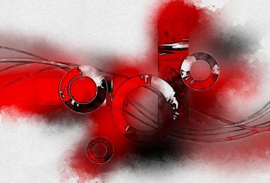 soyut renk tasarımı sanat illüstrasyonu