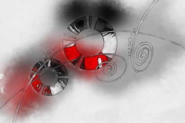 soyut renk tasarımı sanat illüstrasyonu