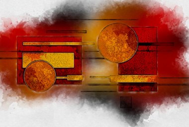 soyut renk tasarımı sanat illüstrasyonu