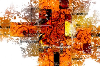 soyut renk tasarımı sanat illüstrasyonu