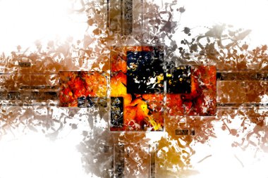 soyut renk tasarımı sanat illüstrasyonu