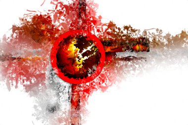 soyut renk tasarımı sanat illüstrasyonu