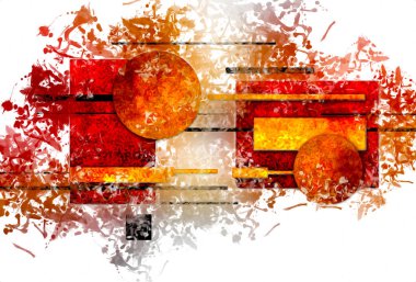 soyut renk tasarımı sanat illüstrasyonu