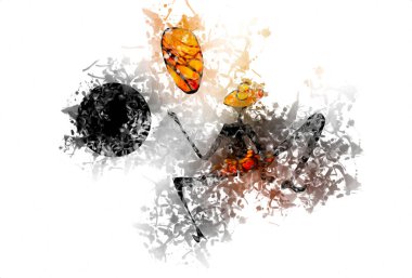 Afrikalı etnik retro-klasik illüstrasyon