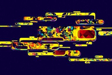 soyut renk tasarımı sanat illüstrasyonu