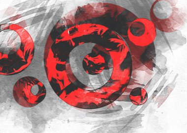 soyut renk tasarımı sanat illüstrasyonu