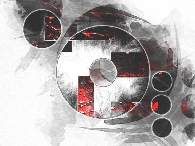 soyut renk tasarımı sanat illüstrasyonu