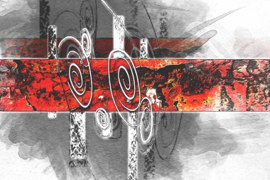 soyut renk tasarımı sanat illüstrasyonu