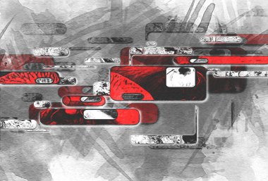 soyut renk tasarımı sanat illüstrasyonu