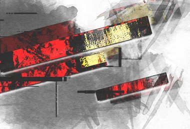 soyut renk tasarımı sanat illüstrasyonu