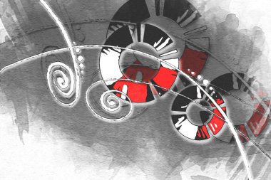 soyut renk tasarımı sanat illüstrasyonu