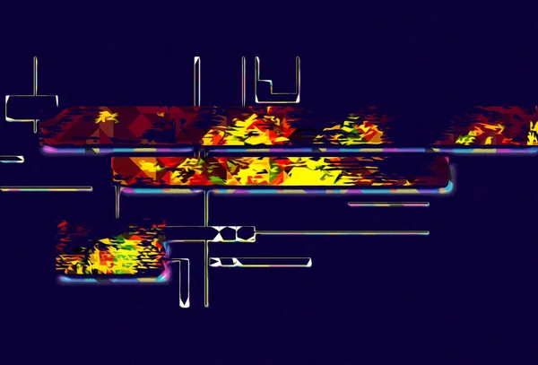 Абстрактний Дизайн Кольору Художня Ілюстрація — стокове фото