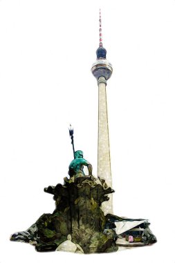 Berlin sanat eskizi çizimi eğlenceli tasarım antika retro