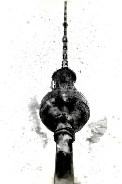 Berlin sanat eskizi çizimi eğlenceli tasarım antika retro