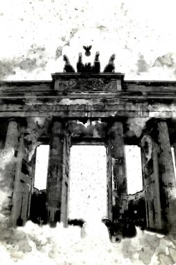 Berlin sanat eskizi çizimi eğlenceli tasarım antika retro