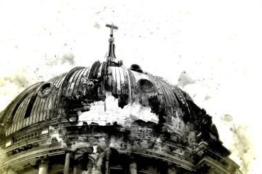 Berlin sanat eskizi çizimi eğlenceli tasarım antika retro