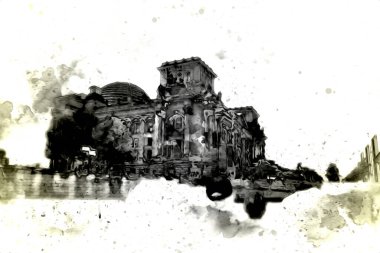 Berlin sanat eskizi çizimi eğlenceli tasarım antika retro