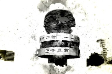 Berlin sanat eskizi çizimi eğlenceli tasarım antika retro