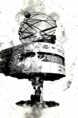 Berlin sanat eskizi çizimi eğlenceli tasarım antika retro