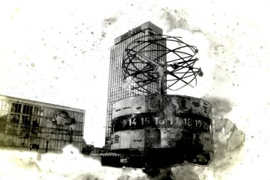 Berlin sanat eskizi çizimi eğlenceli tasarım antika retro