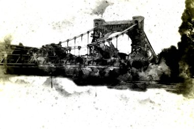 Wroclaw City Poland antika sanat eskizi çizimi