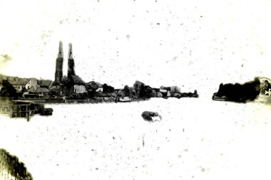 Wroclaw City Poland antika sanat eskizi çizimi