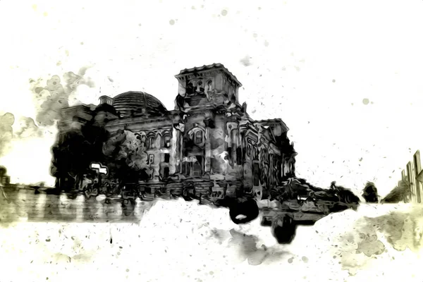 Berlin sanat eskizi çizimi eğlenceli tasarım antika retro