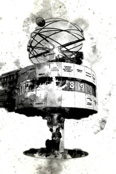 Berlin sanat eskizi çizimi eğlenceli tasarım antika retro