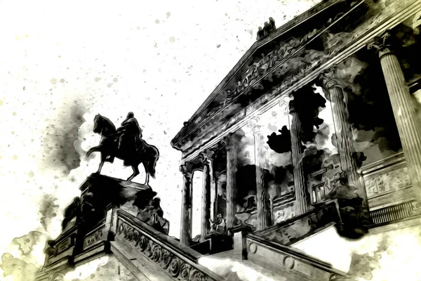 Berlin sanat eskizi çizimi eğlenceli tasarım antika retro