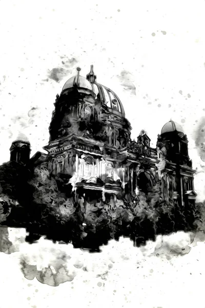 Berlin sanat eskizi çizimi eğlenceli tasarım antika retro