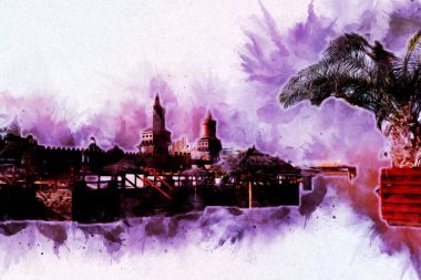 Berlin sanat eskizi çizimi eğlenceli tasarım antika retro