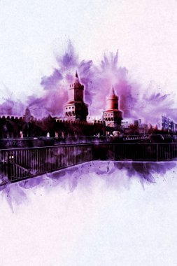 Berlin sanat eskizi çizimi eğlenceli tasarım antika retro