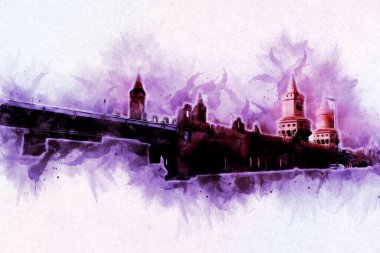 Berlin sanat eskizi çizimi eğlenceli tasarım antika retro