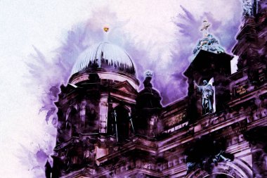 Berlin sanat eskizi çizimi eğlenceli tasarım antika retro