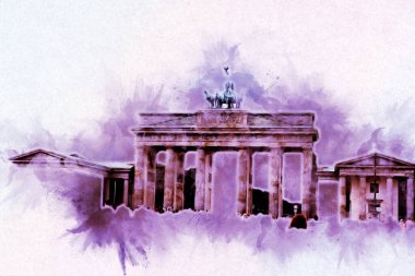 Berlin sanat eskizi çizimi eğlenceli tasarım antika retro