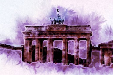 Berlin sanat eskizi çizimi eğlenceli tasarım antika retro
