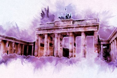 Berlin sanat eskizi çizimi eğlenceli tasarım antika retro