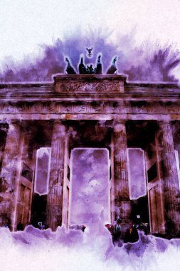 Berlin sanat eskizi çizimi eğlenceli tasarım antika retro