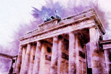 Berlin sanat eskizi çizimi eğlenceli tasarım antika retro