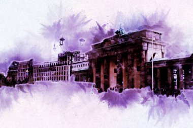 Berlin sanat eskizi çizimi eğlenceli tasarım antika retro