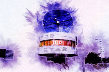 Berlin sanat eskizi çizimi eğlenceli tasarım antika retro